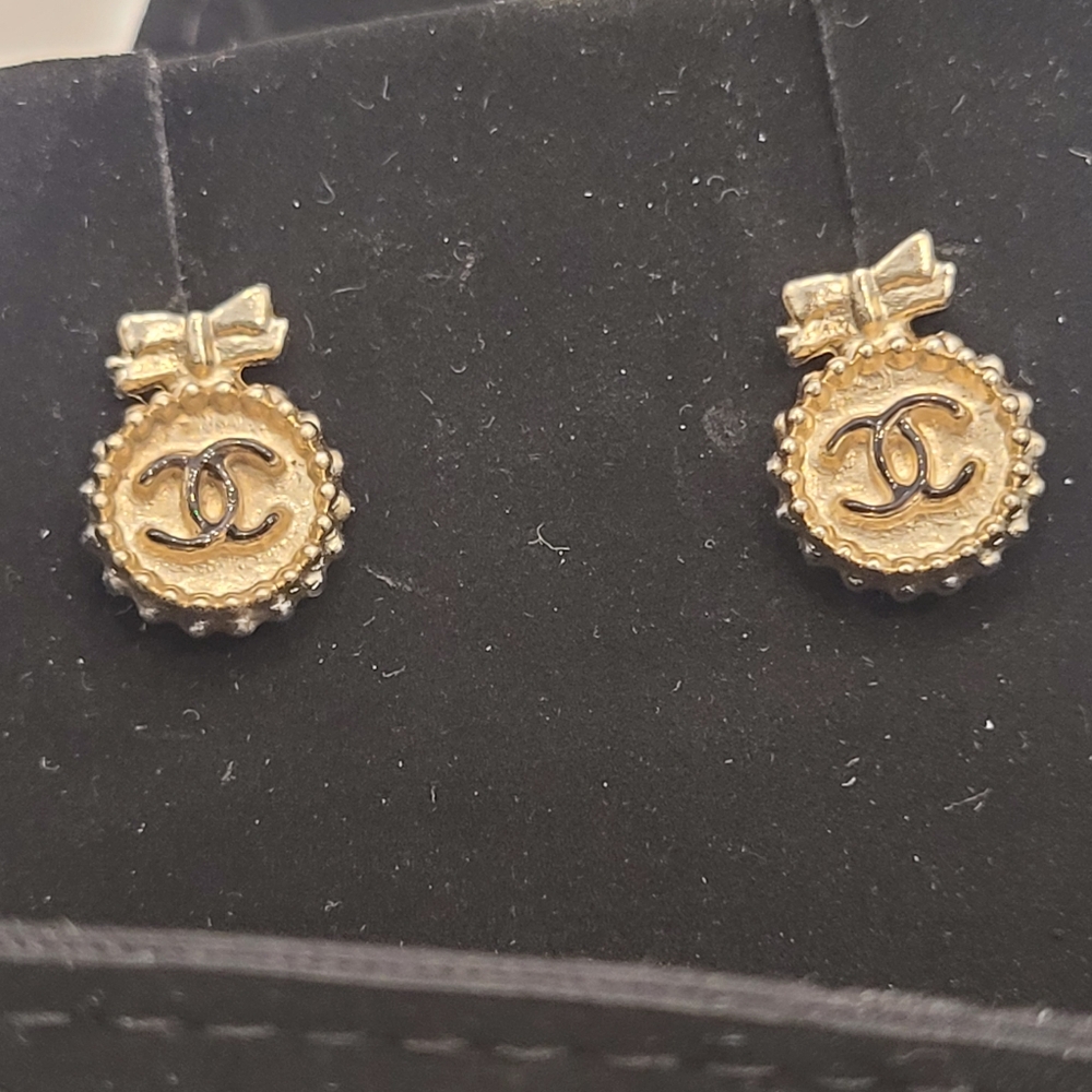 Chanel Black and Gold Button Detail